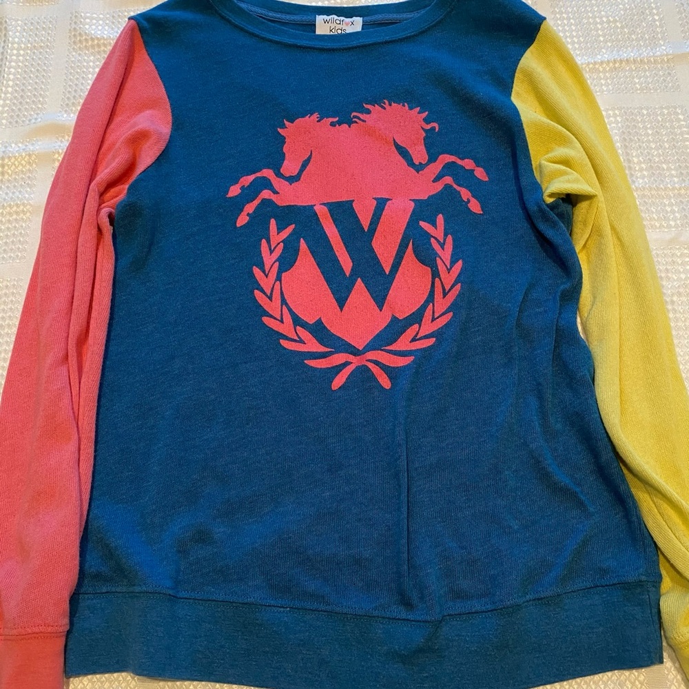 Wildfox kids girls horse long sleeve size 16